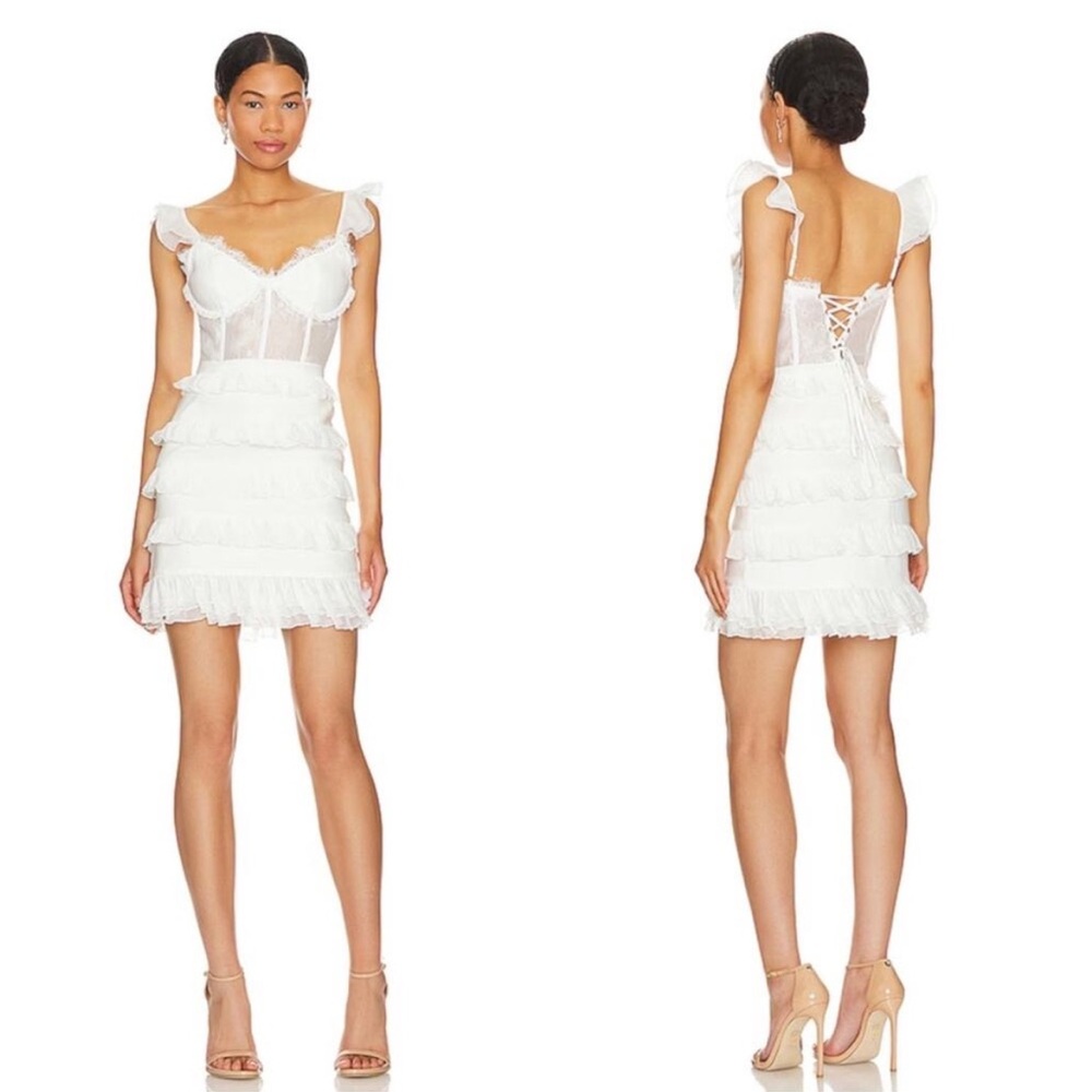V. Chapman Fiorini Mini Dress White - Picture 2 of 10